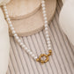 Pearl charm lock chain