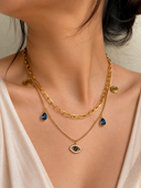 Evileye blue stone chain
