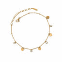 Heart stone anklet