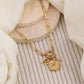 Sun thunder Evileye charm necklace
