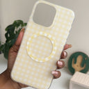 Yellow Checkered Phonecase